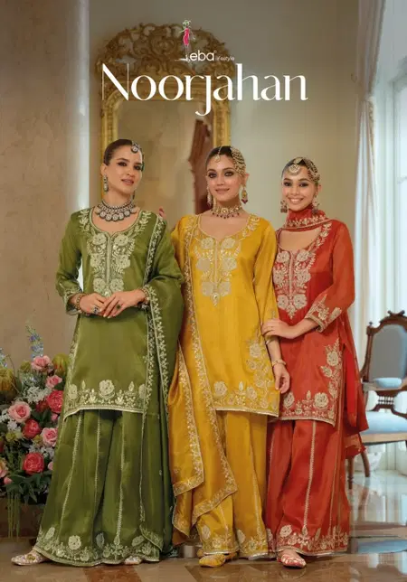 NoorJahan By Eba Chandniya Embroidery Readymade Suits Wholesale Online